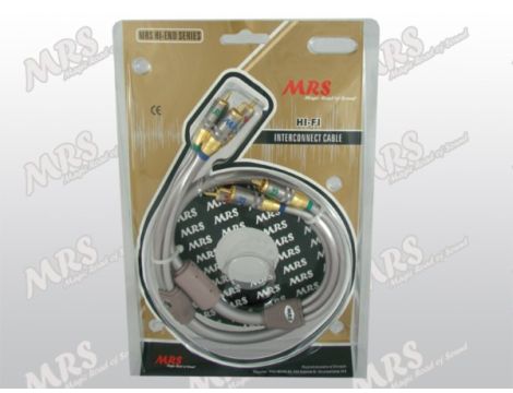 Kabel 3RCA 0,8m MRS-157 10mm z filtrem- - 3