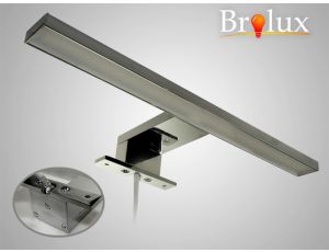 Lampa kinkiet łazienkowy LED 10W 3000K 30cm srebrna