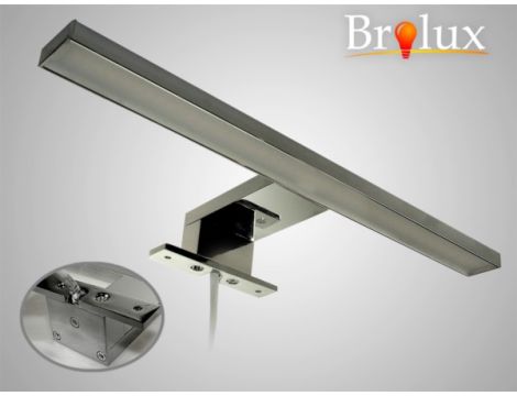 Lampa kinkiet łazienkowy LED 10W 3000K 30cm srebrna