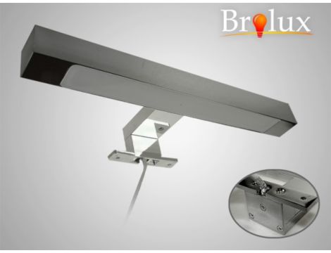 Lampa łazienkowa LED kinkiet nad lustro 7,2W 3000K 30cm srebrny