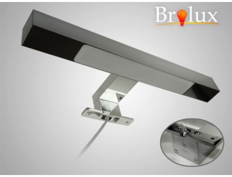 Lampa łazienkowa LED kinkiet nad lustro 6W 3000K 30cm srebrna