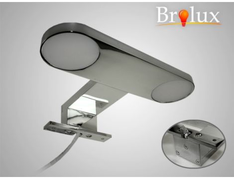 Lampa łazienkowa kinkiet LED Inigo 6W 3000K 17,5x12,5x3,5cm srebrna