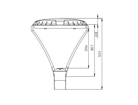 Lampa parkowa led Adora 40W 4000K RAL7016 antracyt - 4