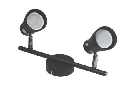 Lampa spotlight Dez 2xGU10 czarna