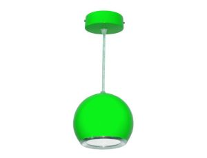 Lampa wisząca LED POWER 7W zielona 4000K-biała neutralna barwa światła