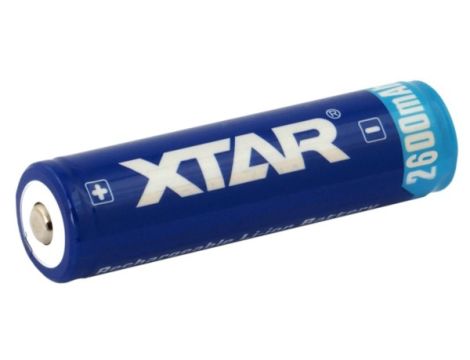 Akumulator litowo-jonowy Xtar 18650 2600mAh z zabezpieczeniem - 2