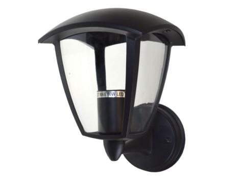 Lampa elewacyjna kinkiet czarna E27 mocowanie z dołu - 4