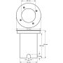Oprawa najazdowa z gniazdem GU10 okrągła IP67 - 3