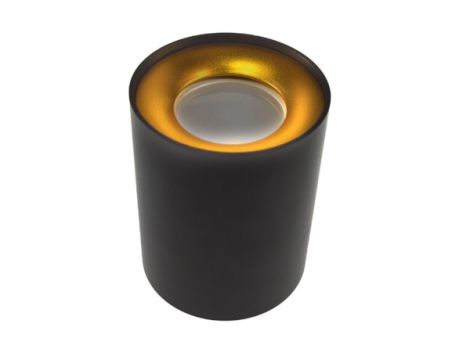 Oprawa sufitowa Cyro Gold+Black stała okrągła aluminium