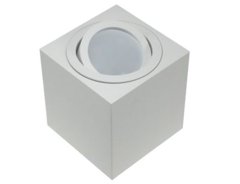 Oprawa sufitowa Febe White ruchoma kwadrat aluminium