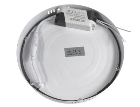 Panel LED okrągły natynkowy Gerrit 18W 230V 3000K biały - 2