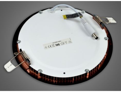 Panel LED okragły Round 15W 230V mosiądz  DW - 2