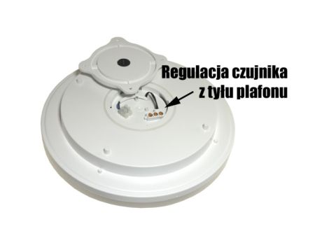 Plafon led Jarin 24W 4000K obudowa biała średnica 28cm IP65 diody LED Samsung z czujnikiem mikrofalowym - 3