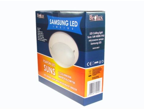 Plafon LED Suns 16W 4000K IP65 czujnik MW Samsung - 4