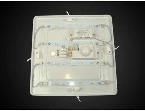 Plafon LED Tiler 12W WW z czujnikiem mikrofalowym - 2