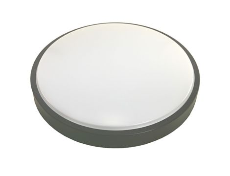 Plafon LED Wilton 24W 4000K okrągły z czujnikiem mikrofalowym antracyt