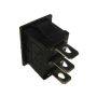 Przełącznik kołyskowy czarny 230V/6A 3pin - 3