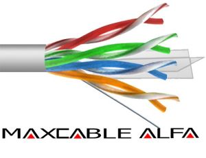 Przewód UTP6 drut Cu MAXCABLE ALFA