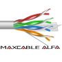 Przewód UTP6 drut Cu MAXCABLE ALFA - 2