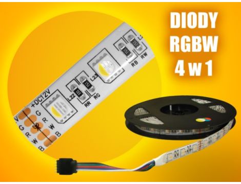 Taśma LED Premium SMD5050 12V RGBCW 5m/150diod IP20 multikolor+biały zimny