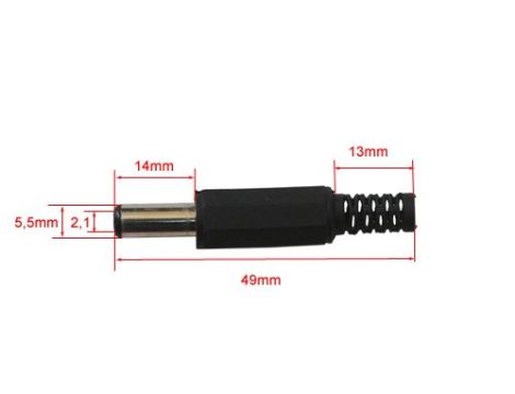 Wtyk DC 2,1/5,5/14 op/10 sztuk - 2