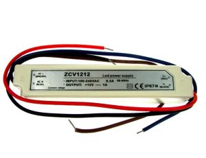 Zasilacz LED 12V 12W napięciowy IP67 plastik - 2