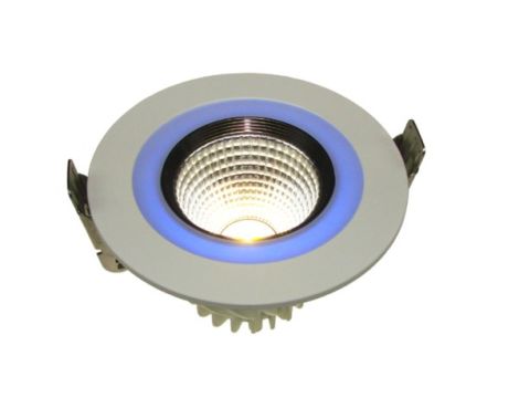 Downlight LED COB CALON 7W+3W biały ciepły+niebieski