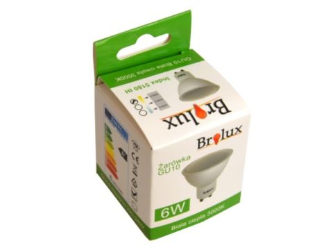 Żarówka LED Brolux GU10 6W 3000K biała ciepła - 3