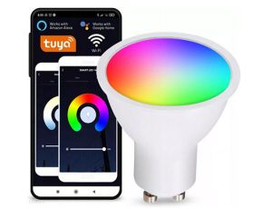 Żarówka LED GU10  5,5W CCT+RGB DIMM Wi-Fi TUYA SM