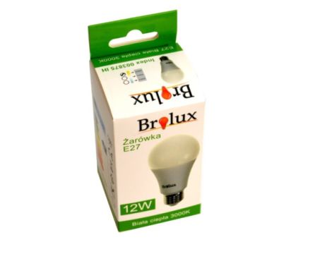 Żarówka LED Brolux E27 12W 3000K biała ciepła - 2