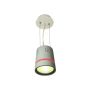 Lampa sufitowa wisząca downlight LED COB LONER 12W barwa światła biała ciepła+czerwona obwódka - 2