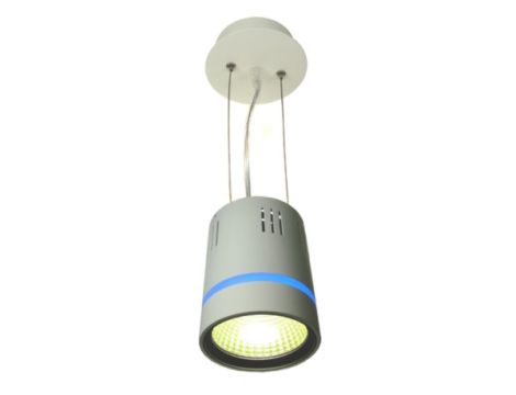 Lampa sufitowa wisząca downlight LED COB LONER 12W barwa światła biała ciepła+niebieska obwódka