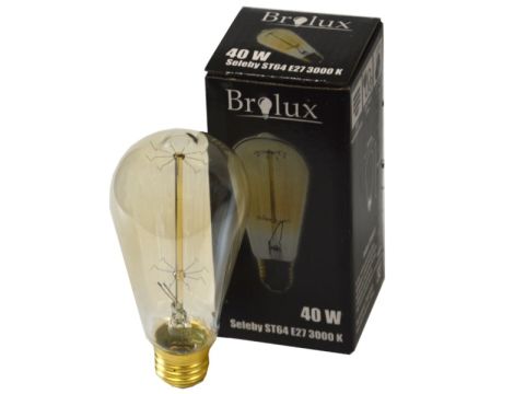 Żarówka dekoracyjna ozdobna retro ST64 40W E27 lantern - 3