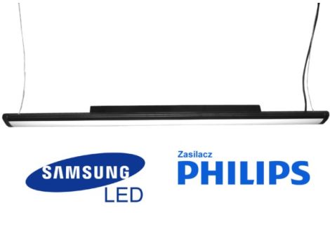 Lampa LED wisząca Achestan 120cm 40W WW czarna