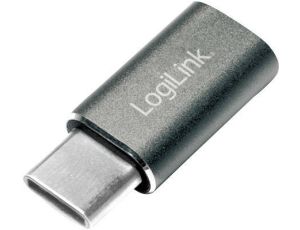 Adapter USB-C na Micro USB LogiLink srebrny