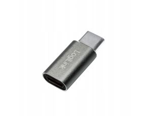 Adapter USB-C na Micro USB LogiLink srebrny - 2