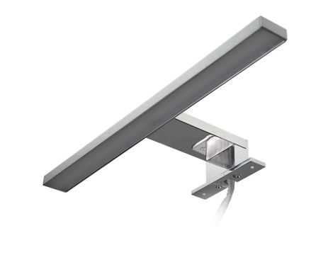 Lampa kinkiet łazienkowy LED 10W 4000K 30cm srebrna