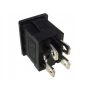 Przełącznik kołyskowy czarny 250V/10A 4pin - 3