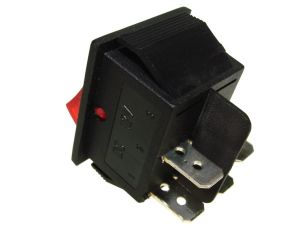 Przełącznik kołyskowy czerwony 12V/20A 4pin - 2